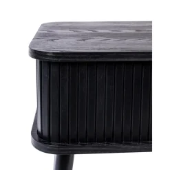 Comodino In Legno Con Anta Scorrevole E Frontale Scanalato Barbier*Zuiver New