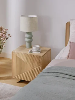 Comodino In Legno Di Frassino Massiccio Louis