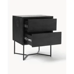 Comodino In Legno Di Mango Massiccio Con Cassetti Luca*Westwing Collection Clearance