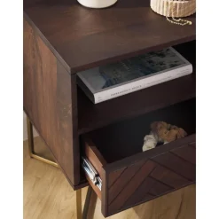 Comodino In Legno Di Mango Massiccio Con Cassetto Luca*Westwing Collection Online