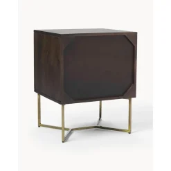 Comodino In Legno Di Mango Massiccio Con Cassetto Luca*Westwing Collection Online