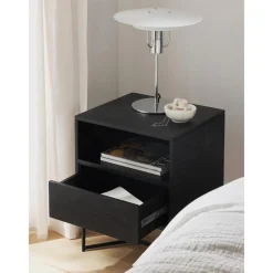 Comodino In Legno Di Mango Massiccio Con Cassetto Luca*Westwing Collection Clearance