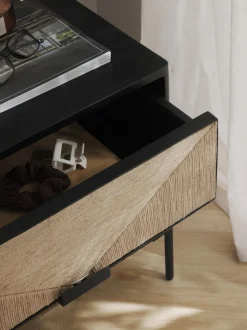 Comodino In Legno Di Mango Massiccio Con Cassetti June