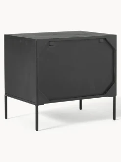 Comodino In Legno Di Mango Massiccio Con Cassetti June