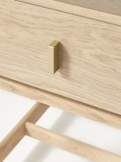 Comodino In Legno Di Quercia Con Cassetto Diana