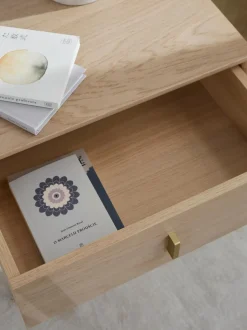 Comodino In Legno Di Quercia Con Cassetto Diana