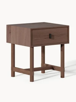 Comodino In Legno Di Quercia Con Cassetto Diana