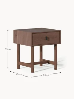 Comodino In Legno Di Quercia Con Cassetto Diana