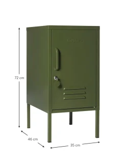 Comodino In Metallo The Shorty, Apertura Verso Sinistra O Destra