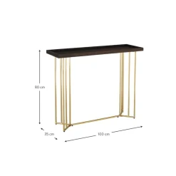 Consolle Con Piano In Legno Massiccio Luca*Westwing Collection Clearance