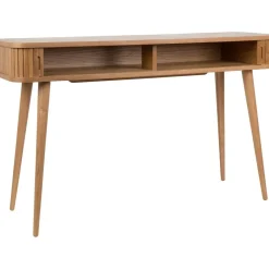 Consolle In Legno Con Vano Portaoggetti E Frontale Scanalato Barbier*Zuiver Clearance