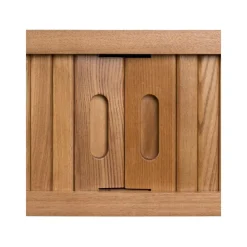 Consolle In Legno Con Vano Portaoggetti E Frontale Scanalato Barbier*Zuiver Clearance