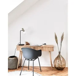 Consolle In Legno Con Vano Portaoggetti E Frontale Scanalato Barbier*Zuiver Clearance