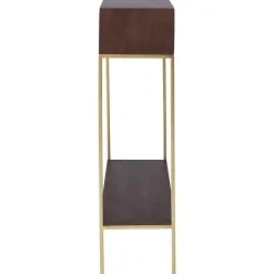 Consolle In Legno Massiccio Con Vani A Giorno Lyle*Westwing Collection New