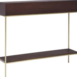 Consolle In Legno Massiccio Con Vani A Giorno Lyle*Westwing Collection New