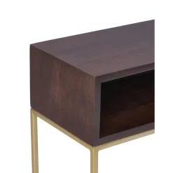 Consolle In Legno Massiccio Con Vani A Giorno Lyle*Westwing Collection New