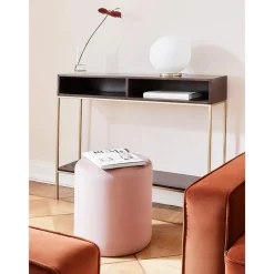 Consolle In Legno Massiccio Con Vani A Giorno Lyle*Westwing Collection New