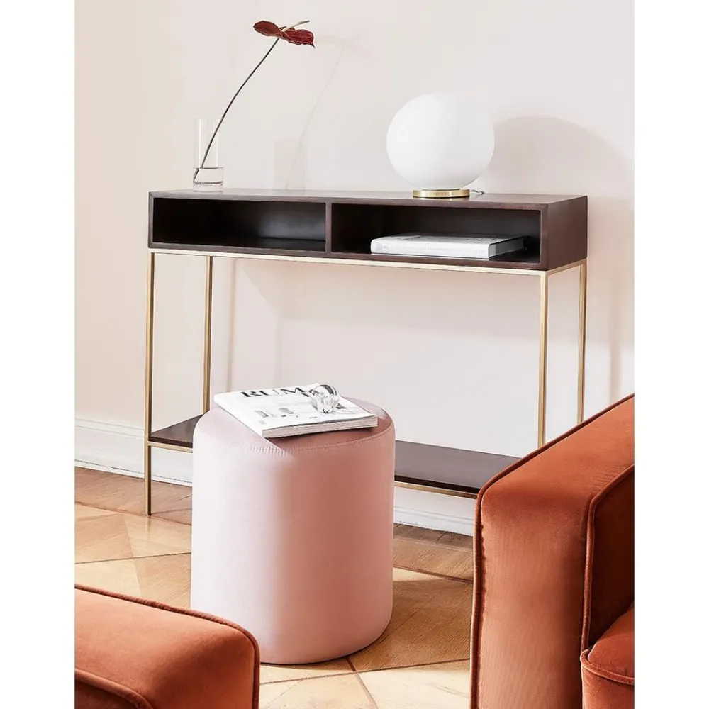 Consolle In Legno Massiccio Con Vani A Giorno Lyle*Westwing Collection New