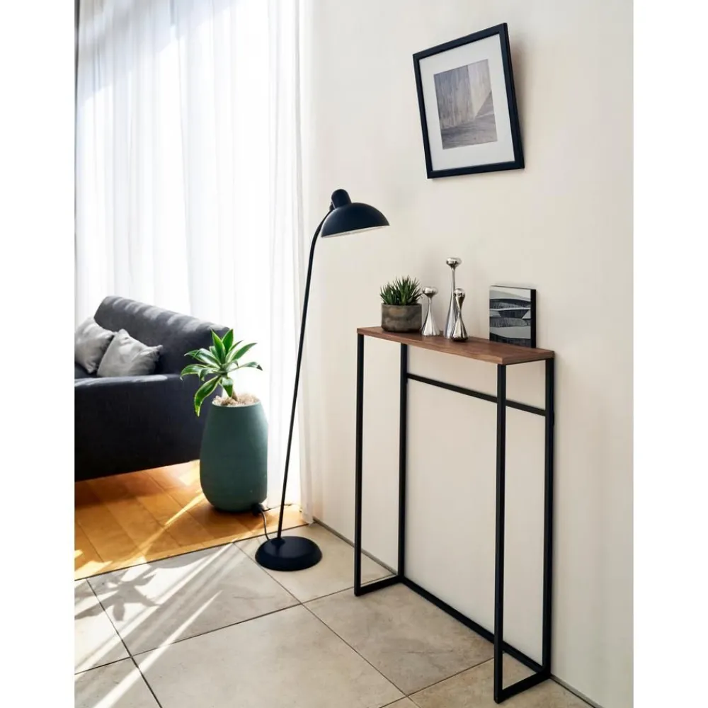 Consolle Stretta In Metallo Con Ganci Tower*Yamazaki Discount