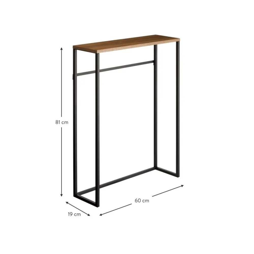 Consolle Stretta In Metallo Con Ganci Tower*Yamazaki Discount