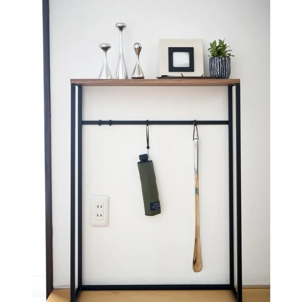 Consolle Stretta In Metallo Con Ganci Tower*Yamazaki Discount