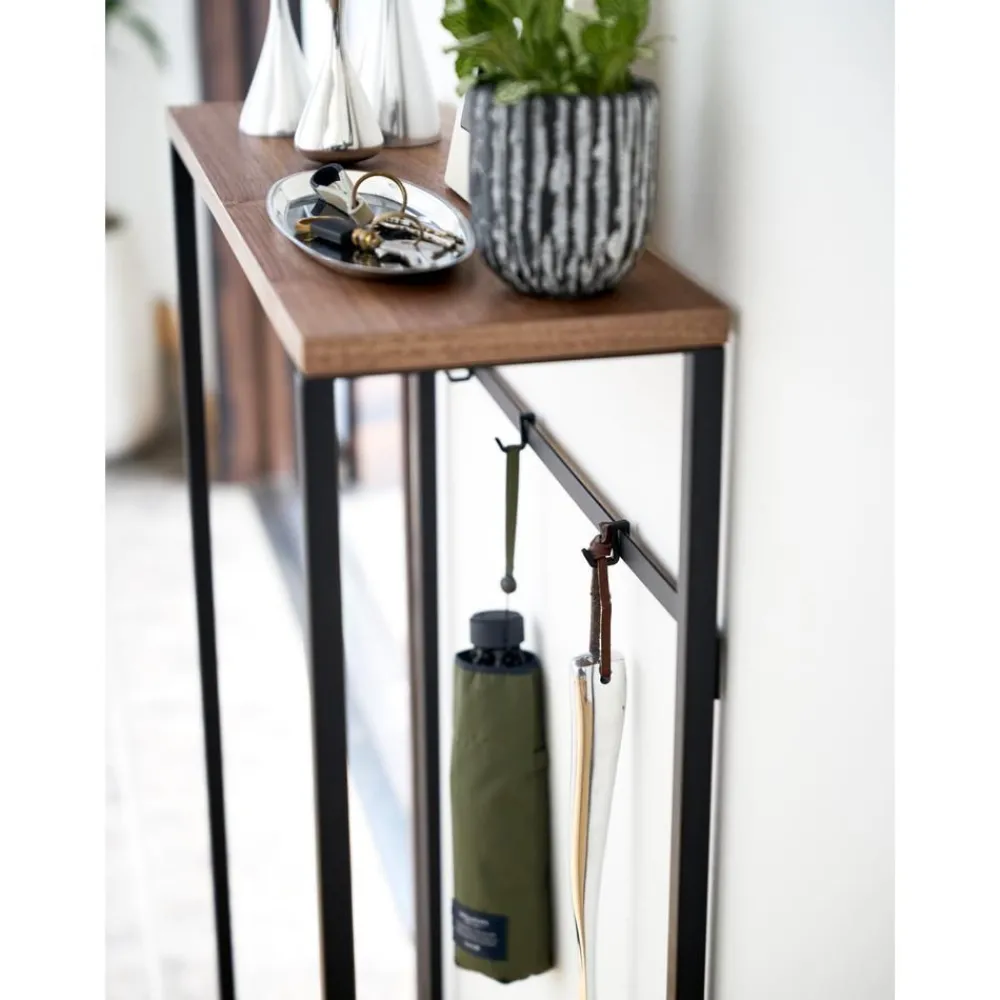 Consolle Stretta In Metallo Con Ganci Tower*Yamazaki Discount