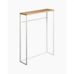 Consolle Stretta In Metallo Con Ganci Tower*Yamazaki Outlet