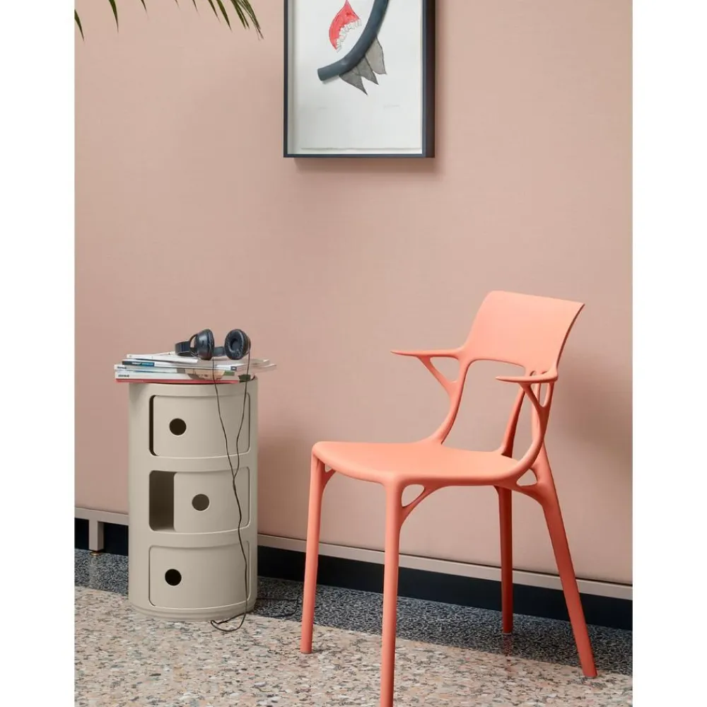 Contenitore Di Design Con 3 Cassetti Componibili Bio*Kartell Outlet