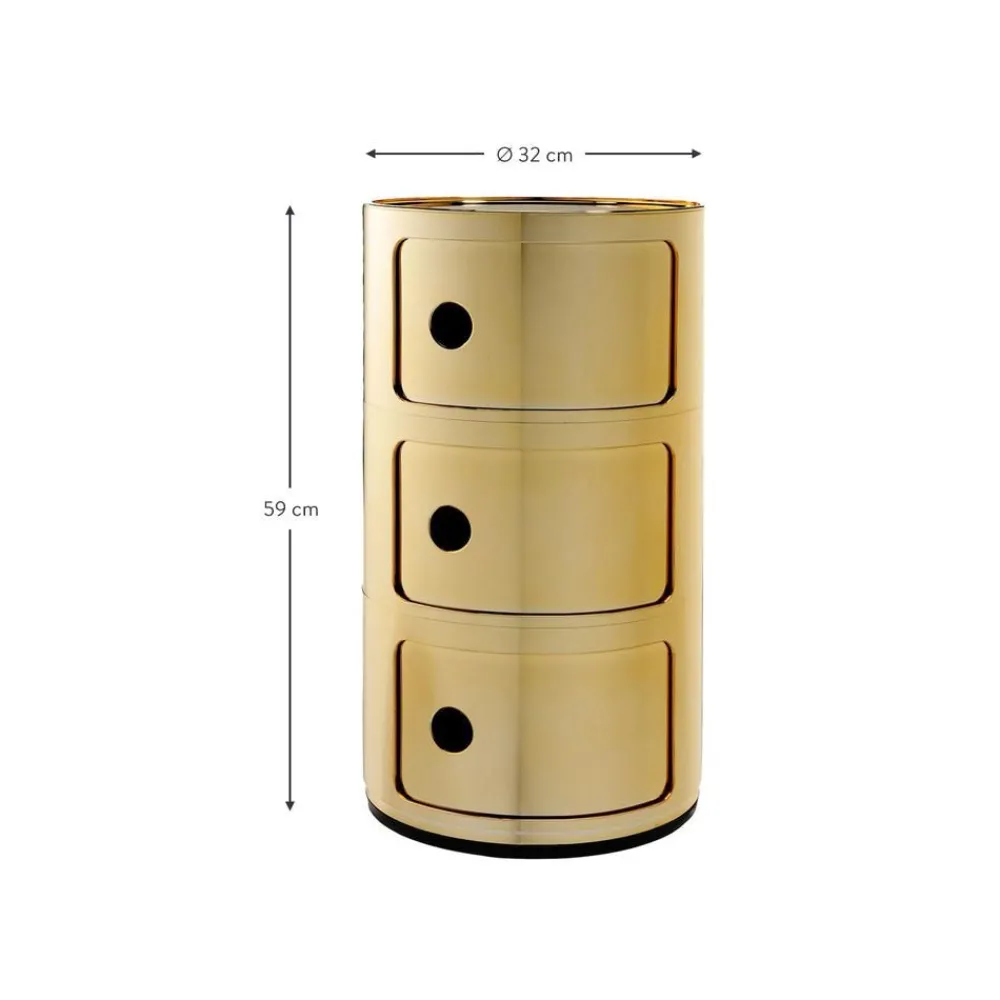 Contenitore Di Design Con 3 Cassetti Componibili*Kartell New