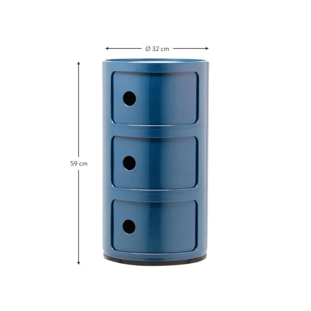 Contenitore Di Design Con 3 Cassetti Componibili*Kartell Sale