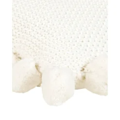 Copricuscino A Maglia Con Pompon Molly*Westwing Collection Discount