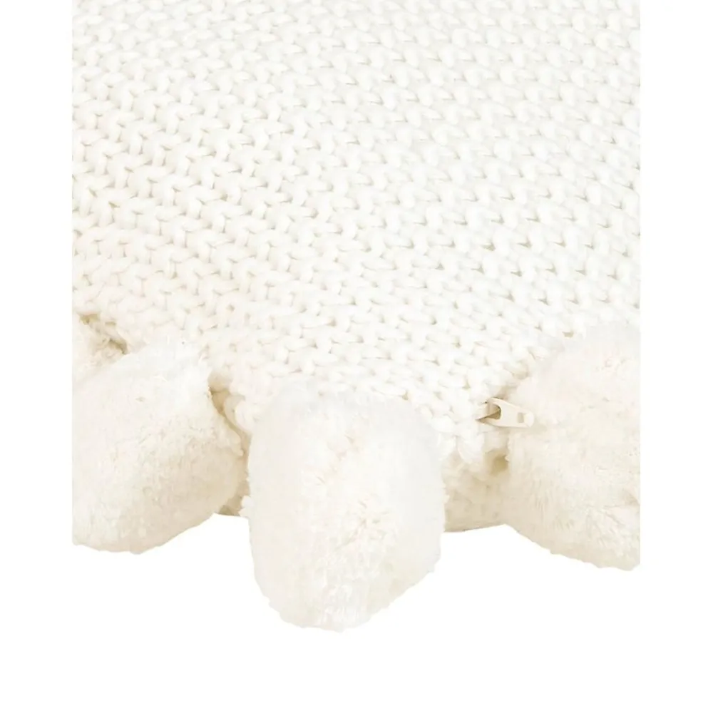 Copricuscino A Maglia Con Pompon Molly*Westwing Collection Discount