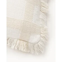 Copricuscino A Quadri Con Frange Kaspar*Westwing Collection Clearance