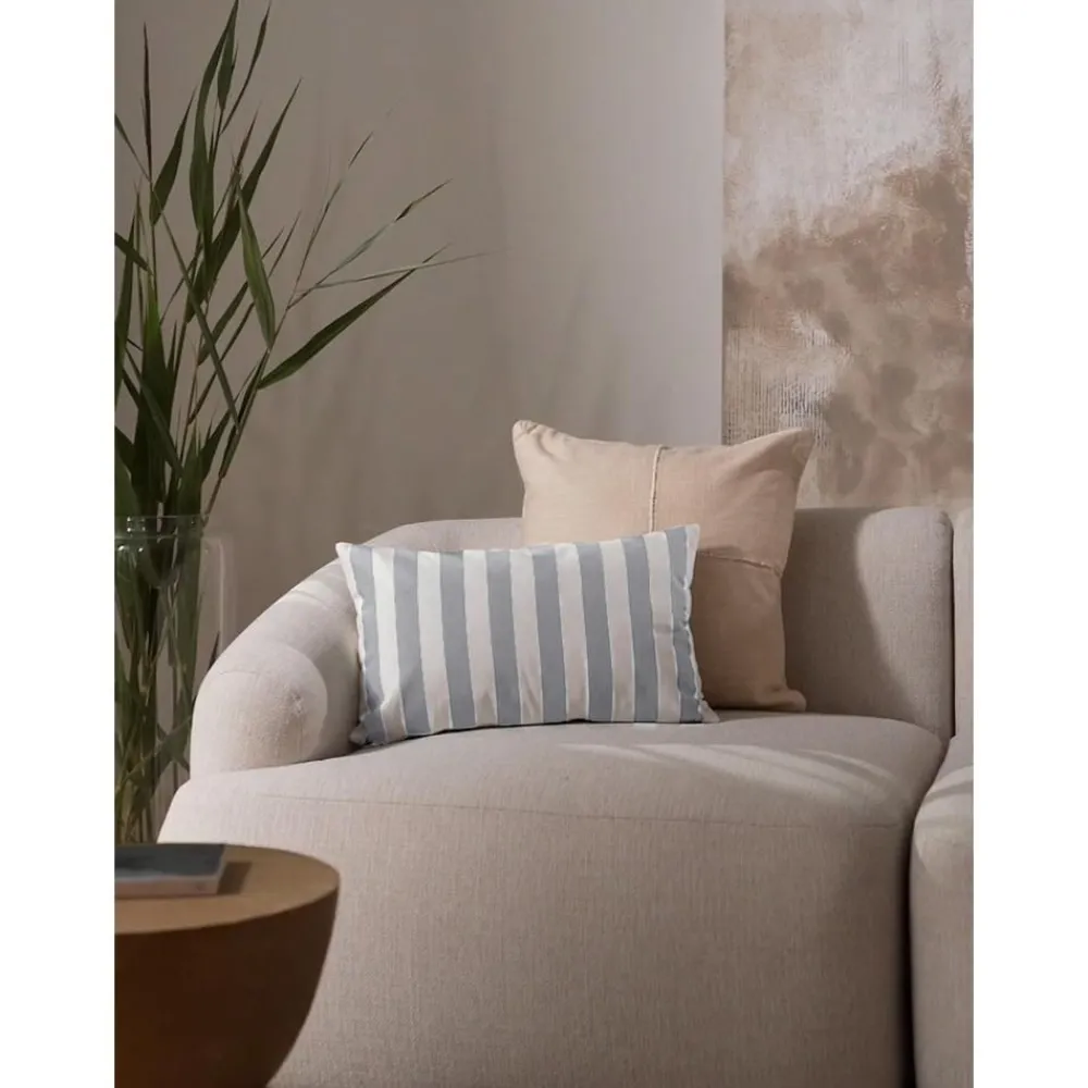 Copricuscino A Righe Color Grigio/Bianco Timon*Westwing Collection Best