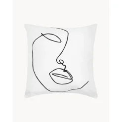 Copricuscino Aria Con Disegno Astratto One Line*Westwing Collection Sale