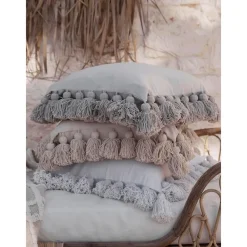 Copricuscino Beige Con Nappe Shylo*Westwing Collection Hot