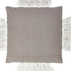 Copricuscino Con Dettagli Trapuntati E Frange Ivor*Westwing Collection Outlet