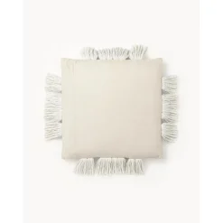 Copricuscino Con Dettagli Trapuntati E Frange Ivor*Westwing Collection Outlet