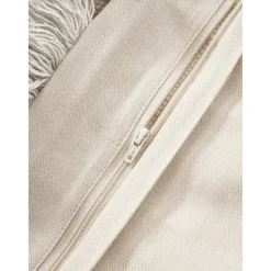 Copricuscino Con Dettagli Trapuntati E Frange Ivor*Westwing Collection Outlet