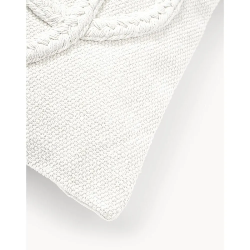 Copricuscino Con Dettagli Trapuntati E Frange Kaspar 2 Pz*Westwing Collection New