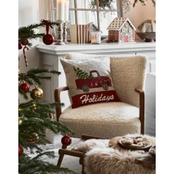 Copricuscino Con Raffinati Dettagli Ricamati Happy Holidays*Westwing Collection Online