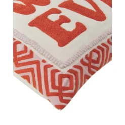 Copricuscino Con Scritta Ricamata Whatever*Westwing Collection New