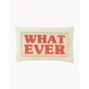 Copricuscino Con Scritta Ricamata Whatever*Westwing Collection New