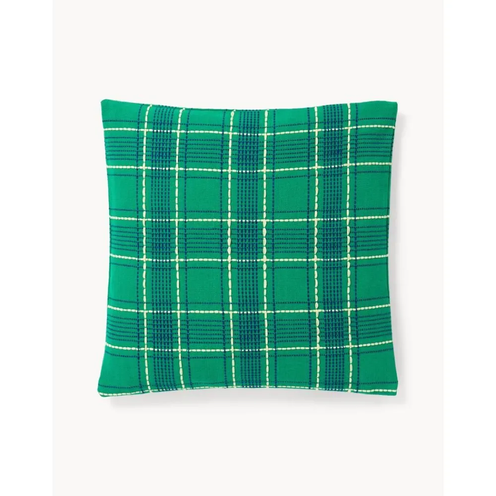 Copricuscino In Cotone A Quadri Con Ricamo Orla*Westwing Collection Hot