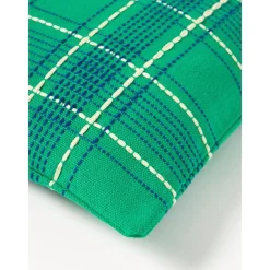 Copricuscino In Cotone A Quadri Con Ricamo Orla*Westwing Collection Hot