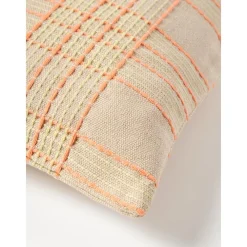 Copricuscino In Cotone A Quadri Con Ricamo Orla*Westwing Collection New