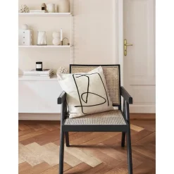 Copricuscino In Cotone Con Stampa Astratta Nova*David Fussenegger Online