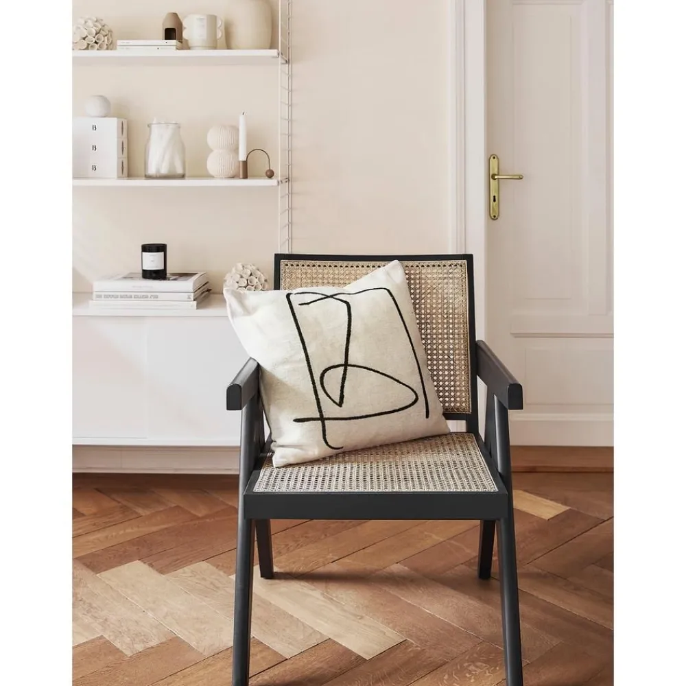 Copricuscino In Cotone Con Stampa Astratta Nova*David Fussenegger Online