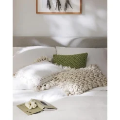 Copricuscino In Cotone Con Nappe Adrian*Westwing Collection Hot