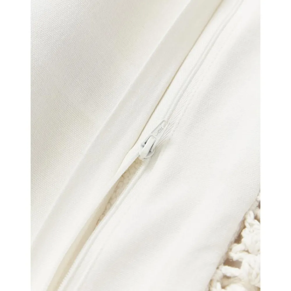 Copricuscino In Cotone Con Nappe Adrian*Westwing Collection Hot